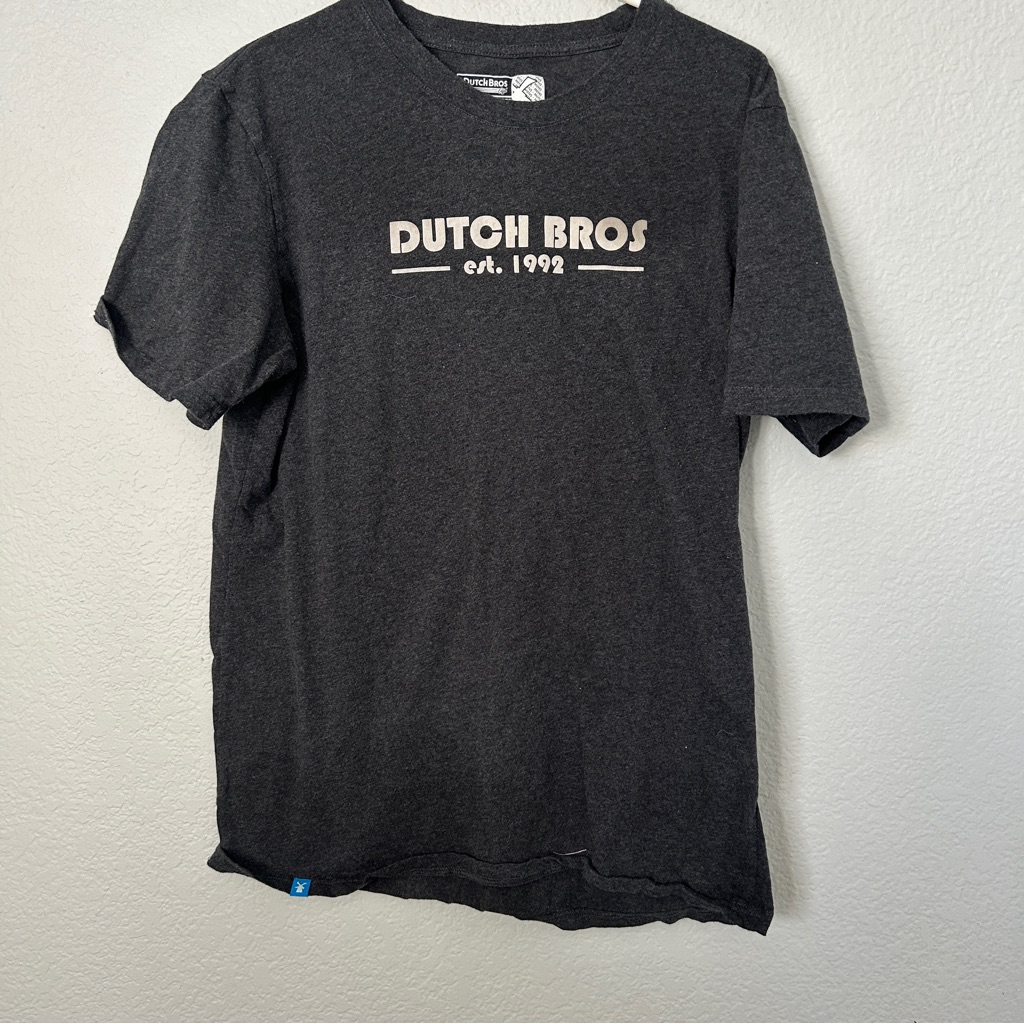 Dutch Bros Dark Gray Short Sleeve Tee